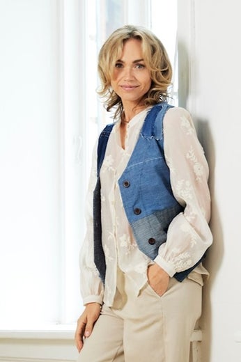 Soulmate farkkuliivi Brillia 1 Waistcoat Denim Blue